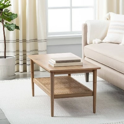 Hearth & Hand W/Magnolia Furniture Wood & Cane Coffee Table - Hearth & Hand™ with Magnolia Brown 4 Hearth & Hand W/Magnolia Furniture Wood & Cane Coffee Table - Hearth & Hand™ with Magnolia Brown - Image 3