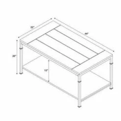 Austin Coffee Table Brown - Linon -Coffee Tables Elegant store unnamed file 1035