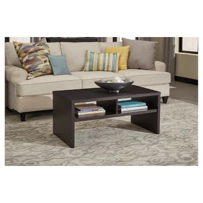 Storage Furniture Coffee Table - Black Walnut-ClosetMaid 3 Storage Furniture Coffee Table - Black Walnut-ClosetMaid