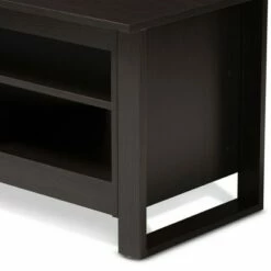 Nerissa Modern and Contemporary Finished Coffee Table Dark Brown - Baxton Studio -Coffee Tables Elegant store unnamed file 1100