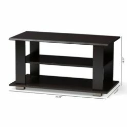 Joliette Modern and Contemporary Finished Coffee Table Dark Brown - Baxton Studio -Coffee Tables Elegant store unnamed file 1109