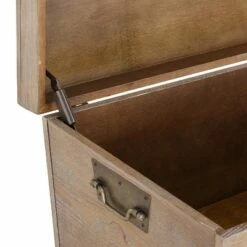 Pyramid Trunk Cocktail Table Burnt Oak - Aiden Lane