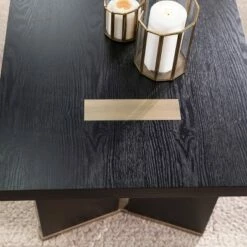 Steleigh Contemporary Cocktail Table Black/Brass - Aiden Lane -Coffee Tables Elegant store unnamed file 1135