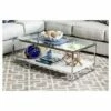 Tressie Coffee Table White/Chrome - HOMES: Inside + Out -Coffee Tables Elegant store unnamed file 1146