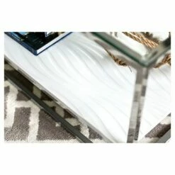 Tressie Coffee Table White/Chrome - HOMES: Inside + Out 9 Tressie Coffee Table White/Chrome - HOMES: Inside + Out -Coffee Tables Elegant store unnamed file 1147