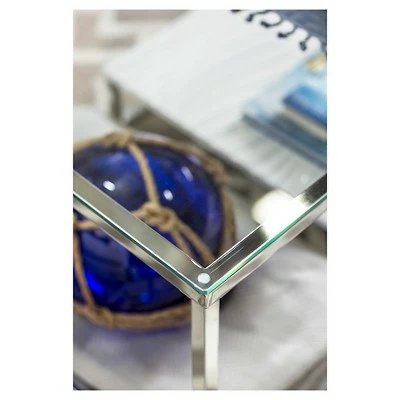 Tressie Coffee Table White/Chrome - HOMES: Inside + Out 6 Tressie Coffee Table White/Chrome - HOMES: Inside + Out - Image 4