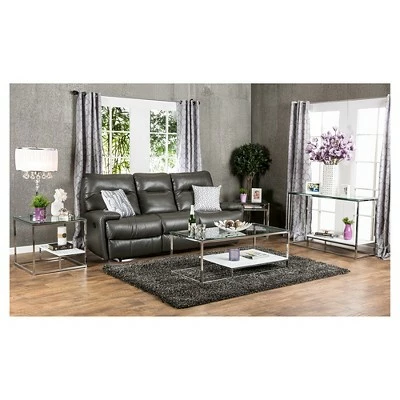 Tressie Coffee Table White/Chrome - HOMES: Inside + Out 7 Tressie Coffee Table White/Chrome - HOMES: Inside + Out - Image 5