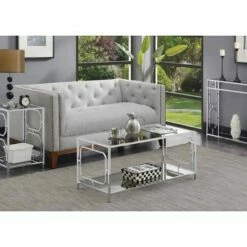 Omega Chrome Coffee Table Chrome - Breighton Home