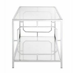 Omega Chrome Coffee Table Chrome - Breighton Home -Coffee Tables Elegant store unnamed file 1160