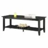 Breighton Home American Heritage Coffee Table with Shelf - Convenience Concepts