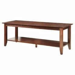 Breighton Home American Heritage Coffee Table with Shelf - Convenience Concepts -Coffee Tables Elegant store unnamed file 1164