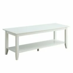 Breighton Home American Heritage Coffee Table with Shelf - Convenience Concepts -Coffee Tables Elegant store unnamed file 1166