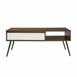 Mid-Century Modern Fluted Drawer Coffee Table - Saracina Home Solid White/dark Walnut 13 Mid-Century Modern Fluted Drawer Coffee Table - Saracina Home Solid White/dark Walnut -Coffee Tables Elegant store unnamed file 1169