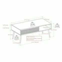 Mid-Century Modern Fluted Drawer Coffee Table - Saracina Home Solid White/dark Walnut 17 Mid-Century Modern Fluted Drawer Coffee Table - Saracina Home Solid White/dark Walnut -Coffee Tables Elegant store unnamed file 1173