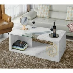 Gustave Coffee Table Winter White/Gray - HOMES: Inside + Out -Coffee Tables Elegant store unnamed file 1189