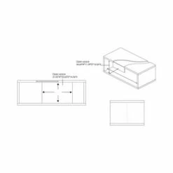 Gustave Coffee Table Winter White/Gray - HOMES: Inside + Out -Coffee Tables Elegant store unnamed file 1192