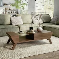 Kathryne Modern Flip Down Cabinet Coffee Table - HOMES: Inside + Out Brown -Coffee Tables Elegant store unnamed file 1207