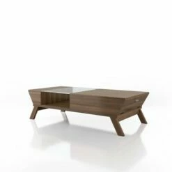 Kathryne Modern Flip Down Cabinet Coffee Table - HOMES: Inside + Out Brown -Coffee Tables Elegant store unnamed file 1209