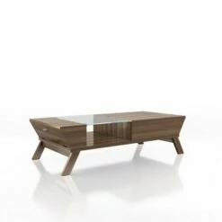 Kathryne Modern Flip Down Cabinet Coffee Table - HOMES: Inside + Out Brown -Coffee Tables Elegant store unnamed file 1212