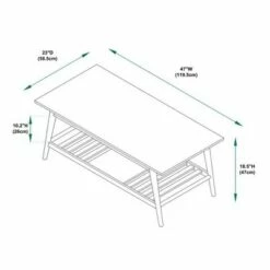 Charlotte Coffee Table Brown - Linon -Coffee Tables Elegant store unnamed file 123