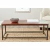 Alec Coffee Table White/Brown - Safavieh -Coffee Tables Elegant store unnamed file 1250