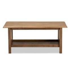 Rylie Rectangular Wood Coffee Table Brown - Baxton Studio