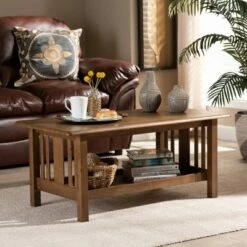 Rylie Rectangular Wood Coffee Table Brown - Baxton Studio 12 Rylie Rectangular Wood Coffee Table Brown - Baxton Studio -Coffee Tables Elegant store unnamed file 1283