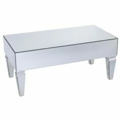 Darla Contemporary Mirrored Rectangular Cocktail Table - Mirrored - Aiden Lane -Coffee Tables Elegant store unnamed file 1355