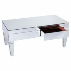 Darla Contemporary Mirrored Rectangular Cocktail Table - Mirrored - Aiden Lane -Coffee Tables Elegant store unnamed file 1359