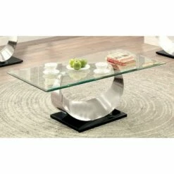 Juliana Coffee Table Silver/Black - HOMES: Inside + Out -Coffee Tables Elegant store unnamed file 1367