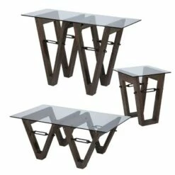 Vicar Reclaimed Wood Cocktail Table Brown/Black - Aiden Lane -Coffee Tables Elegant store unnamed file 1417