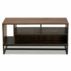 Flannery Metal Coffee Table Walnut - Baxton Studio -Coffee Tables Elegant store unnamed file 1427