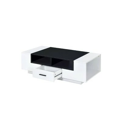 Armor Coffee Table White/Black - Acme Furniture 5 Armor Coffee Table White/Black - Acme Furniture - Image 3