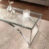Kalb Glass Top Cocktail Table Chrome - Aiden Lane -Coffee Tables Elegant store unnamed file 1466