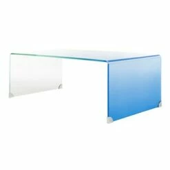 Crysta Ombre Glass Coffee Table Blue - Safavieh -Coffee Tables Elegant store unnamed file 1475
