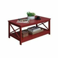 Oxford Coffee Table - Breighton Home Cranberry Red
