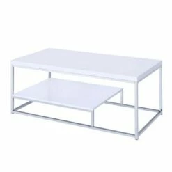 Steve Silver Co. Modern Lucia Cocktail Table White - Steve Silver