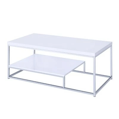 Steve Silver Co. Modern Lucia Cocktail Table White - Steve Silver 3 Steve Silver Co. Modern Lucia Cocktail Table White - Steve Silver