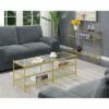 Royal Crest 3 Tier Coffee Table Gold - Breighton Home