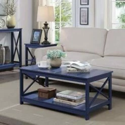 Oxford Coffee Table Cobalt Blue - Breighton Home -Coffee Tables Elegant store unnamed file 1543