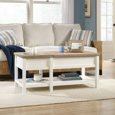 Cottage Road Lift Top Coffee Table Soft White - Sauder 3 Cottage Road Lift Top Coffee Table Soft White - Sauder