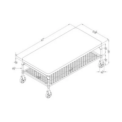 Caden Coffee Table Antique Black - HOMES: Inside + Out 5 Caden Coffee Table Antique Black - HOMES: Inside + Out - Image 3