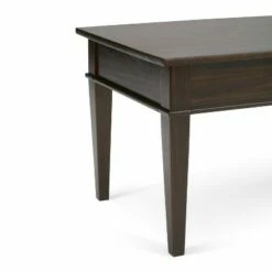 44" Sterling Solid Wood Coffee Table Tobacco Brown - WyndenHall 12 44" Sterling Solid Wood Coffee Table Tobacco Brown - WyndenHall -Coffee Tables Elegant store unnamed file 1561
