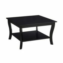 American Heritage Square Coffee Table with Shelf - Breighton Home Dark Gray -Coffee Tables Elegant store unnamed file 1568