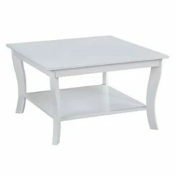 American Heritage Square Coffee Table with Shelf - Breighton Home Dark Gray -Coffee Tables Elegant store unnamed file 1571