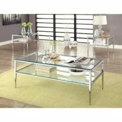Aubrey Coffee Table Chrome - HOMES: Inside + Out