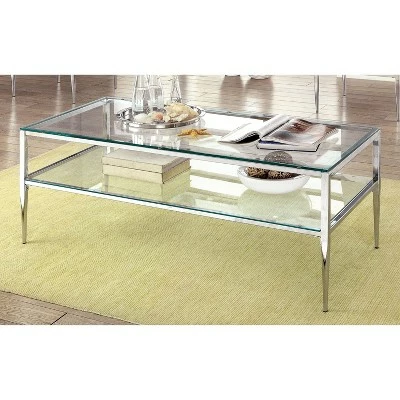 Aubrey Coffee Table Chrome - HOMES: Inside + Out 4 Aubrey Coffee Table Chrome - HOMES: Inside + Out - Image 2