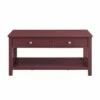 Whitley 2 Drawer Coffee Table Merlot - Linon 1 Whitley 2 Drawer Coffee Table Merlot - Linon -Coffee Tables Elegant store unnamed file 1574