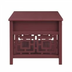 Whitley 2 Drawer Coffee Table Merlot - Linon -Coffee Tables Elegant store unnamed file 1577