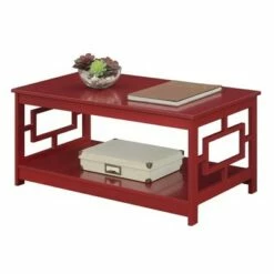 Town Square Coffee Table with Shelf Cranberry Red - Breighton Home 8 Town Square Coffee Table with Shelf Cranberry Red - Breighton Home -Coffee Tables Elegant store unnamed file 1604